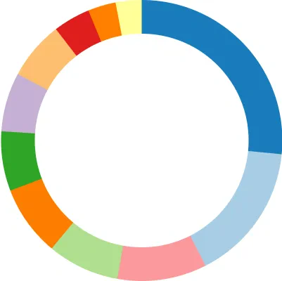 INIF allocation pie chart